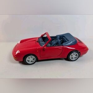 1994 Porsche 911 Carrera Cabriolet 1:18 Scale Diecast Car Maisto Red
